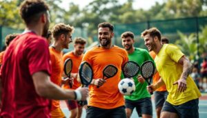 Club de padel : équipe de football